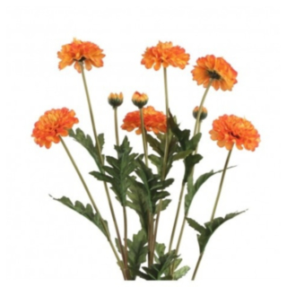 Konstgjord Sammetsblomma Bukett Orange