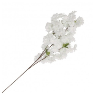 Konstgjord Körsbärsblomma Stjälk Vit
