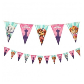 Paw Patrol® Vimpelgirlang Ljusrosa