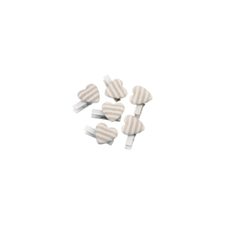 Hjerte Klemmer Beige