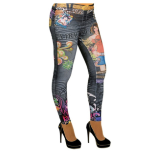 Mönstrade Jeggings