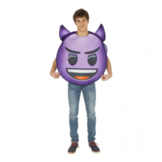 Emoji® Djävul Maskeraddräkt Lila