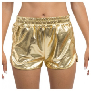 Metalliska Shorts Guld