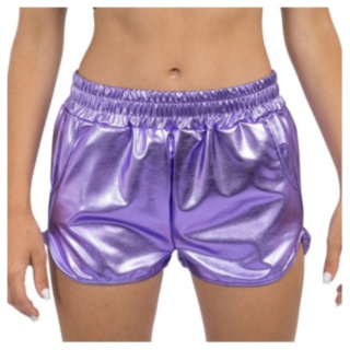 Metalliska Shorts Lila