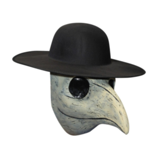 Plague Doctor Mask Vit/Svart