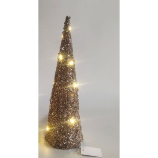 Julgran LED Brun