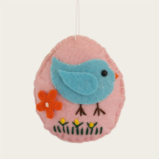 Hängande Påskägg Fågel Rosa