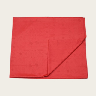 Jacquard Duk Röd