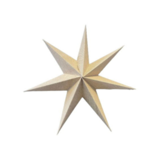 Pappersstjärna Beige