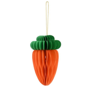 Morot Honeycomb Dekoration Orange/Grön