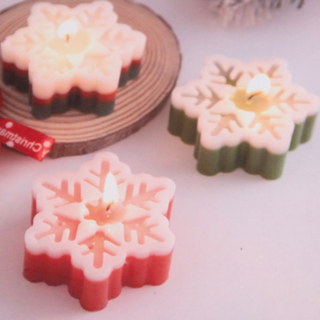 DIY Snöflinga Värmeljus