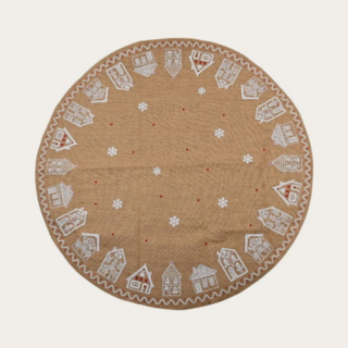 Julgransmatta Jute Beige
