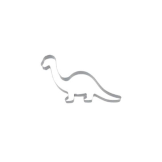 Dinosaurie Kakform Silver