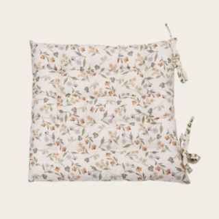 Blommig Sittdyna Vit