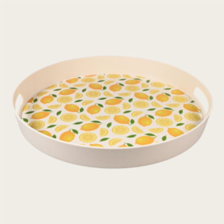 Citroner Serveringsbricka Vit