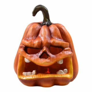 Pumpa Dekorationsfigur Med LED Orange