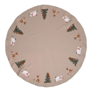 Julgransmatta Beige