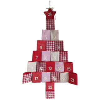 Julklappskalender Röd