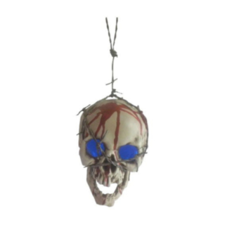 LED Dödskalle Dekorationsfigur