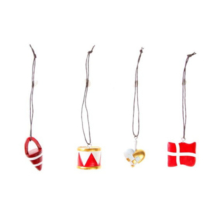 Danmark Juldekorationer Röd