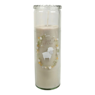 Påskljus i Glas Beige