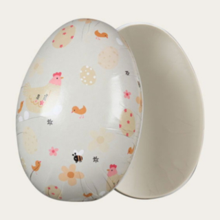 Påskägg Happy Easter Beige