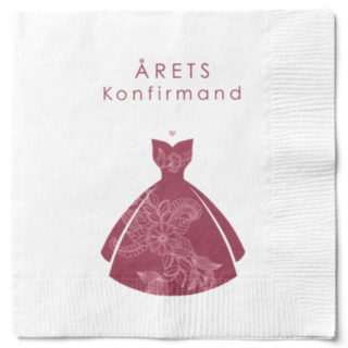 Årets Konfirmand Servetter Vit