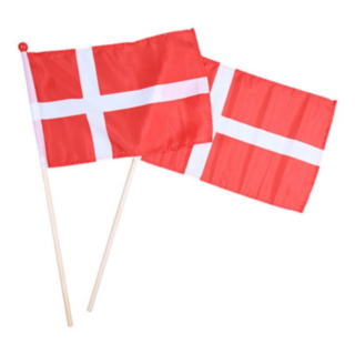 Danska Flaggor Träpinne