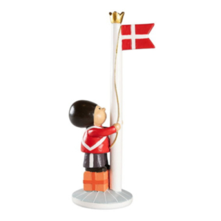 Soldat Med Dansk Flagga