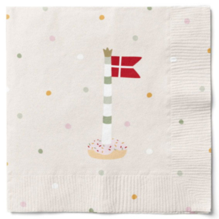 Dansk Flagga Servetter Beige