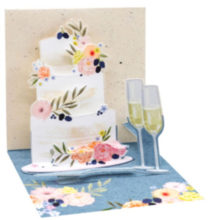 Blomtårta Pop-Up Födelsedagskort