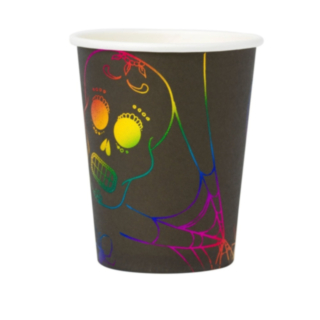 Day of the Dead Halloween Pappersmuggar Svart