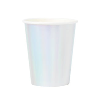 Pappersmuggar Iriserande Silver