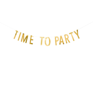 Time To Party Girlang Guld