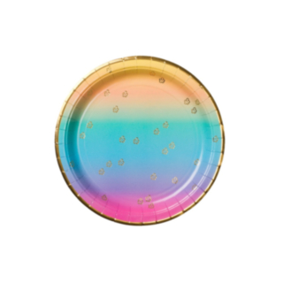 Ombre Papperstallrikar Pastell