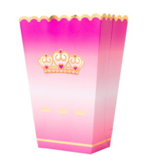 Prinsesskrona Popcornbägare Rosa