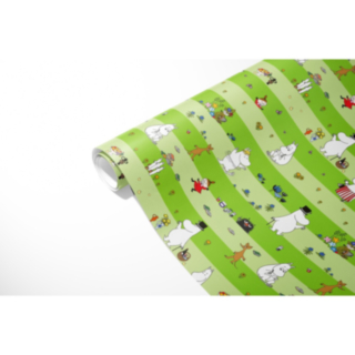 Mumintrollen® Presentpapper Grön