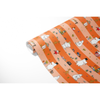 Mumintrollen® Presentpapper Orange