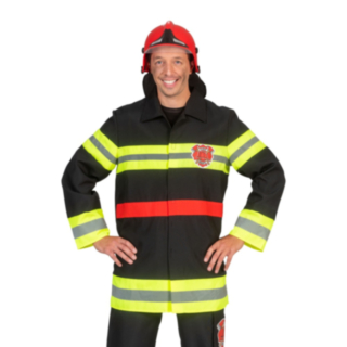 Brandmansjacka Svart/Gul
