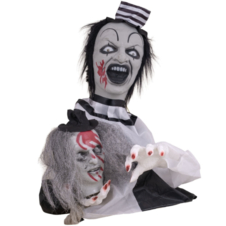 Animatronisk clown-bordsdekoration