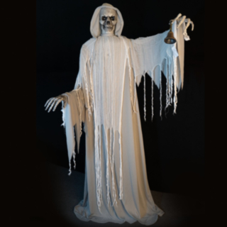 Rörlig Grim Reaper Med Klocka