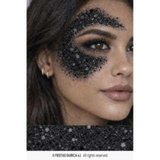 Glitter-sminkstift, svart