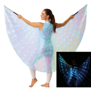 Iriserande LED Vingkappa