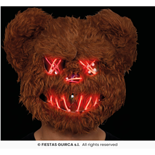 LED Björnmask Brun