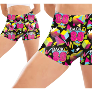 80-tal Elastiska Shorts