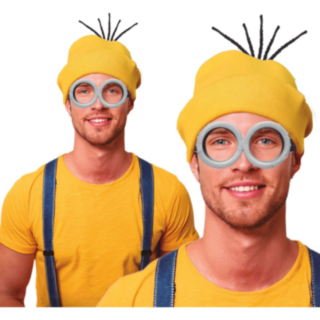 Tecknade Glasögon & Mössa Maskeradset