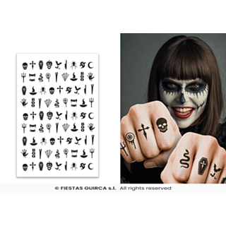 Gotiska Halloween-tatueringar