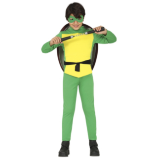 Ninja Sköldpadda Barndräkt Grön