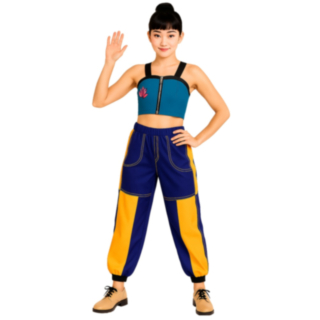 K-Pop Artist Lotus Maskeraddräkt Blå