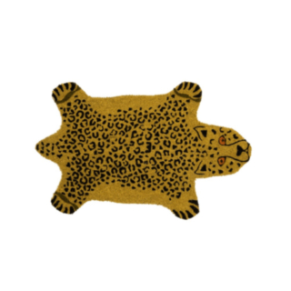 Leopard dörrmatta